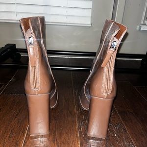 Brown ankle boots